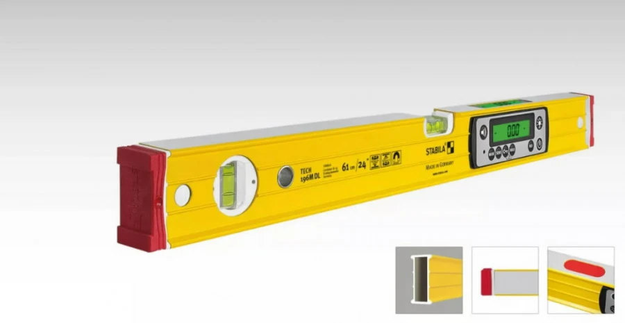 Skaitmeninis gulsčiukas TECH 196M DL IP67 61cm, Stabila