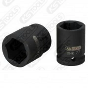 Šešiakampis perkusija galinė galvutė 1",short 55mm, KS Tools