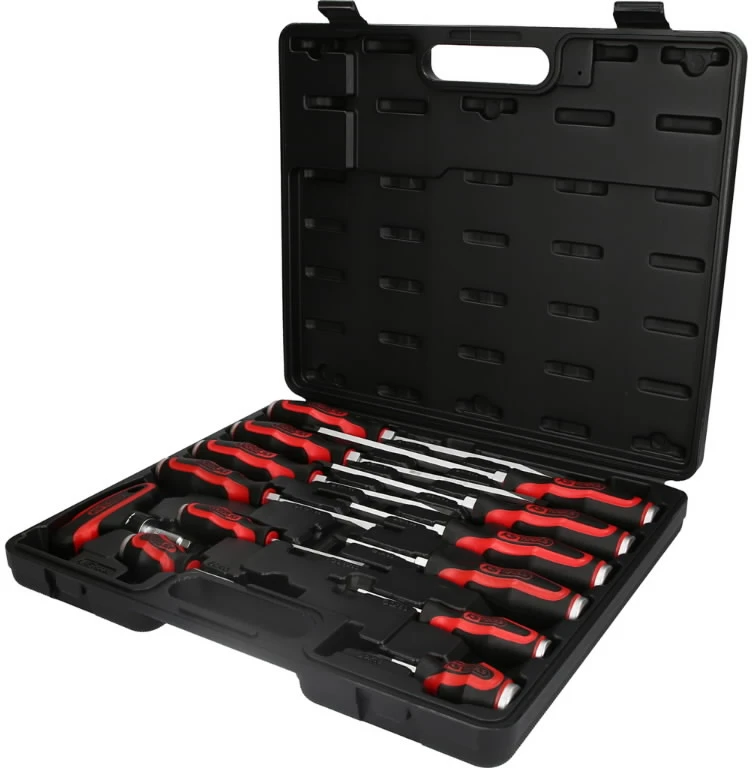 Smūginių atsuktuvų komplektas 13vnt ERGOTORQUE 13-osaline, KS Tools
