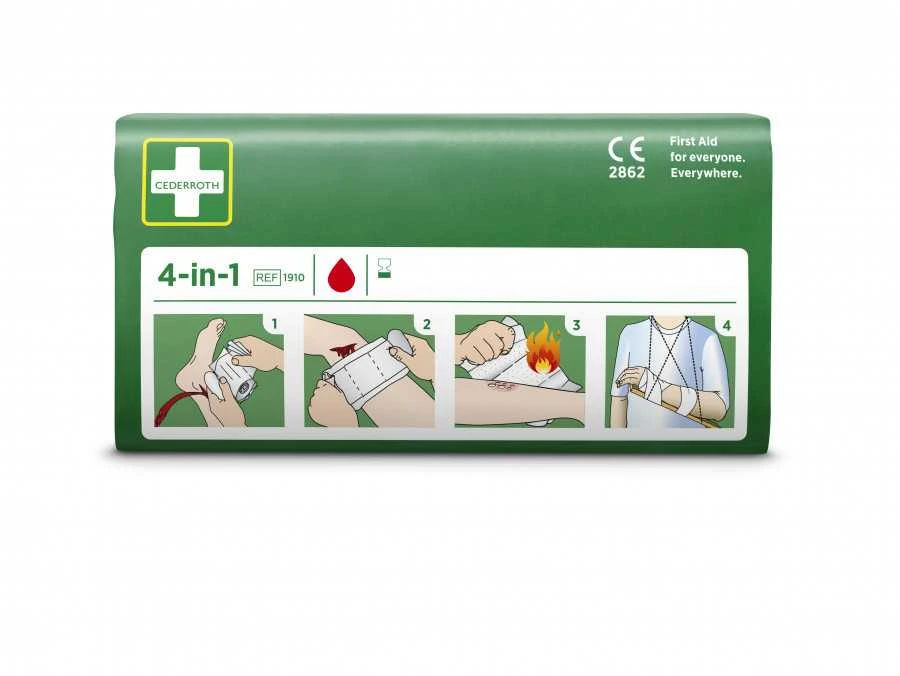 Sterilus spaudžiamas tvarstis 4-in-1, Cederroth