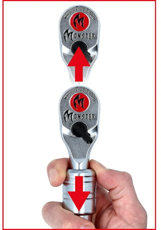 Teleskopinė terkšlė Monster 1/2" 406-635mm, KS Tools