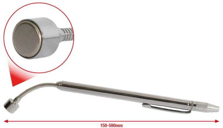 teleskopinis magnetinis keltuvas 150-590 mm, KS Tools