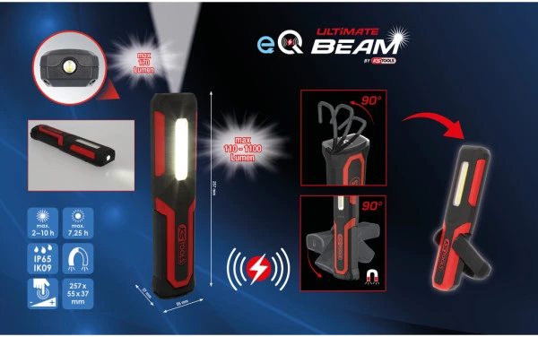 UltimateBEAM rankinis šviestuvas, 1100 liumenų, KS Tools