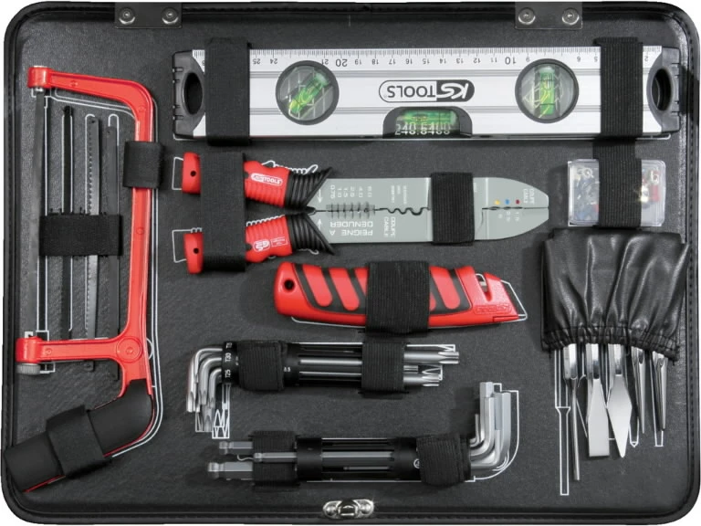 Universalus įrankių komplektas 1/4"+1/2" 127 vnt, KS Tools
