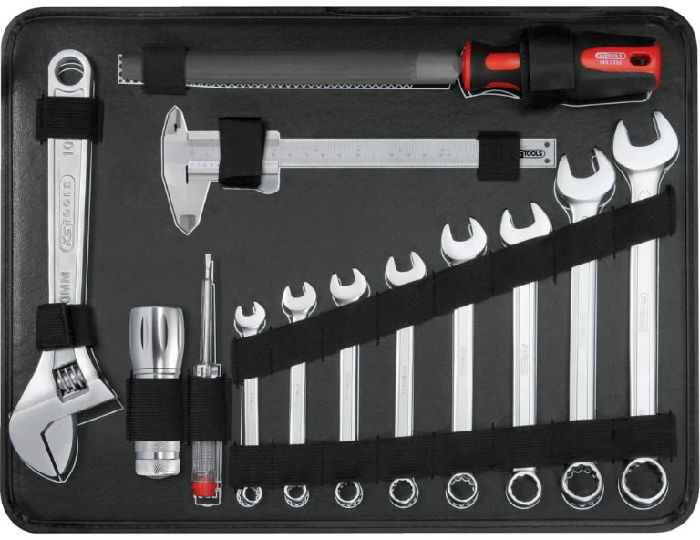 Universalus įrankių komplektas 1/4"+1/2" 127 vnt, KS Tools