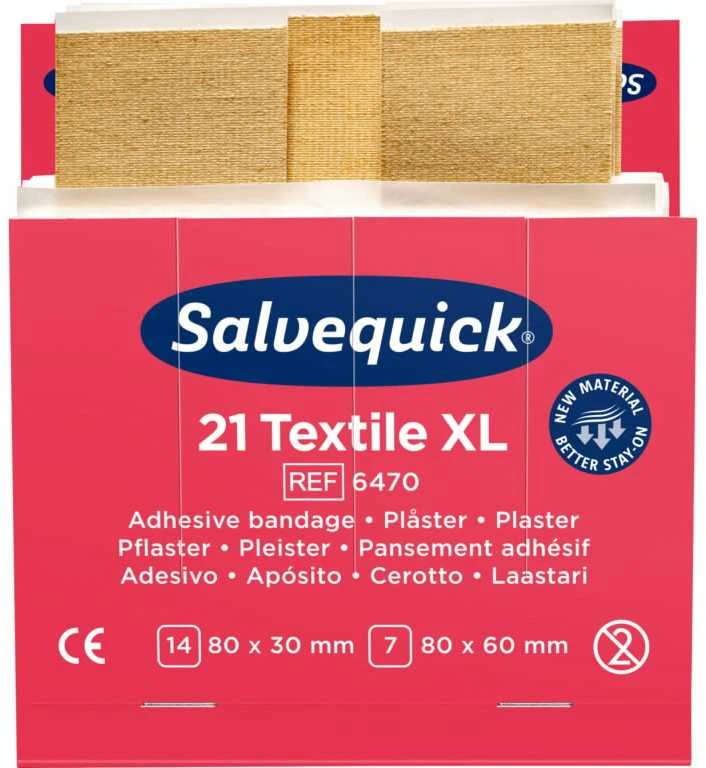 Ypač didelis pleistras, tekstilinis 21vnt/papildymui, Cederroth