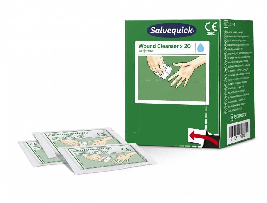 Žaizdų valymo servetėlės (0,9% NaCl, sterilūs), papildymui,, Cederroth