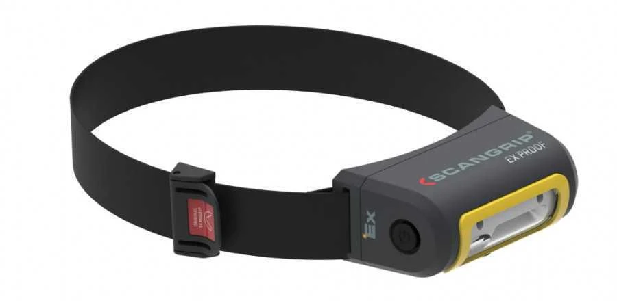 Žibintuvėlis ant galvos LED EX-VIEW USB IP65 100/200lm, Scangrip