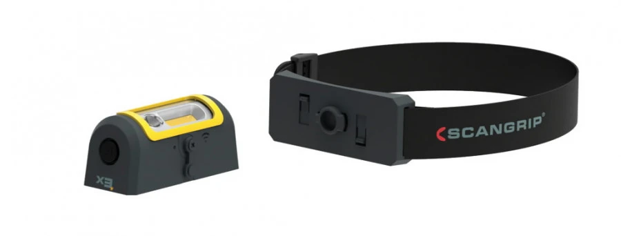 Žibintuvėlis ant galvos LED EX-VIEW USB IP65 100/200lm, Scangrip