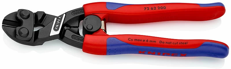 Žnyplės šoninio kirpimo 200mm D6mm, Knipex