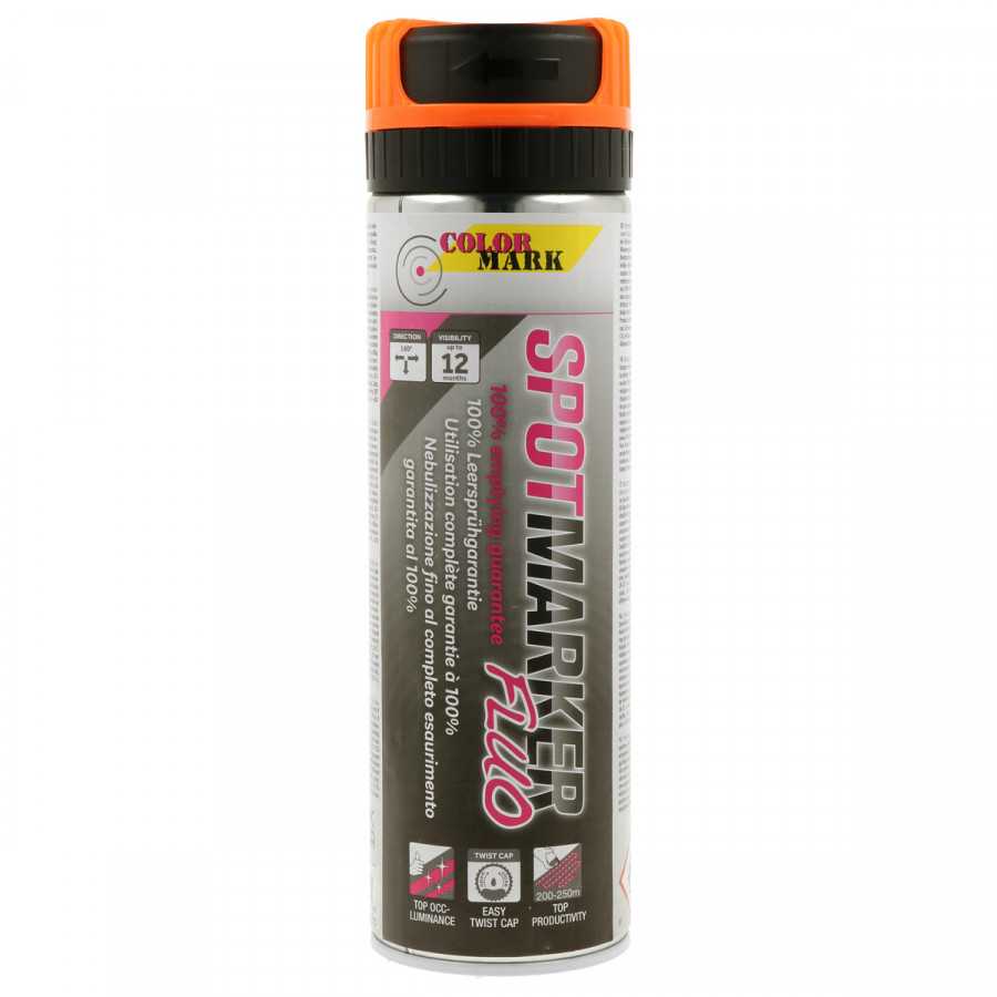 Žymėjimo dažai SPOTMARKER FLUO oranžiniai 500ml, Motip