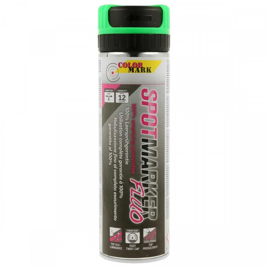 Žymėjimo dažai SPOTMARKER FLUO žali 500ml, Motip