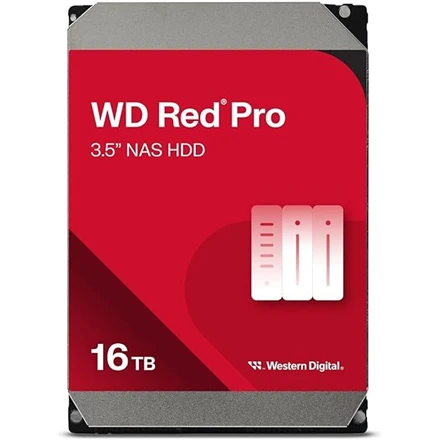 Western Digital Sandisk WD Raudona Pro 16TB 6Gb/s SATA 512MB Cache Internal 3.5inch HDD bulk