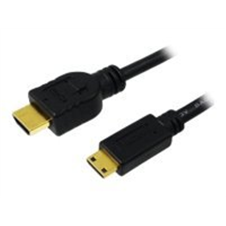 LogiLink 2m HDMI kabelis Type A vyriškas - HDMI mini C tipas, masinis kabelis | Prisijungti | HDMI į mini-HDMI