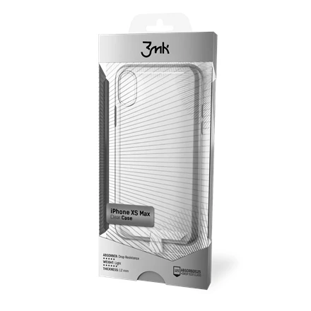Dėklas 3MK skaidraus dėklo galinis dangtelis, Apple, iPhone X, TPU, skaidrus