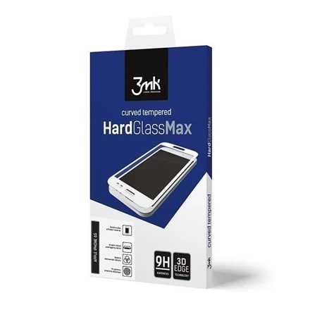 3MK HardGlass Max ekrano apsauga, Apple, iPhone X, grūdintas stiklas, skaidrus/ Juodas