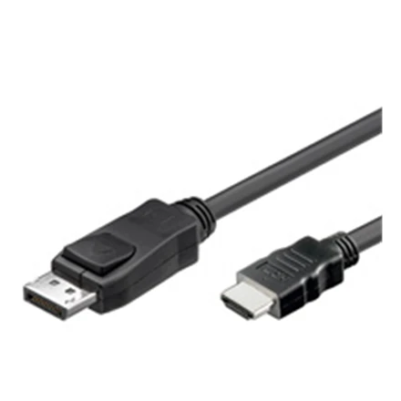LogiLink ACC Ekranas port (20- pin male)- HDMI type A (19 pin) male 2 m, juodas, connection cable