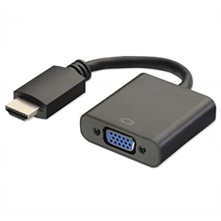 Goobay | HDMI/VGA adapteris, dengtas nikeliu | 68793 | Juodas | HDMI kištukas (A tipas) | VGA moteriškas (15 kontaktų)