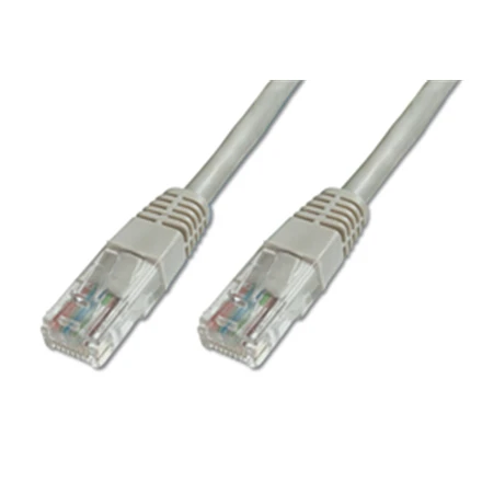 Assmann Electronic DIGITUS CAT 5e U-UTP jungiamasis kabelis PVC AWG 26/7 ilgis 0,5 m, pilkos spalvos