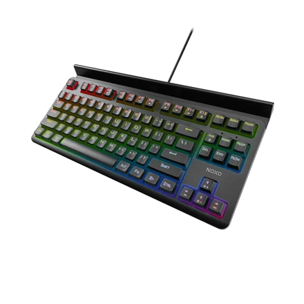 NOXO | Specter | Juodas | Klaviatūra žaidimams | su laidu | Mechaninė | EN/RU | 650 g | Mėlyna Switches