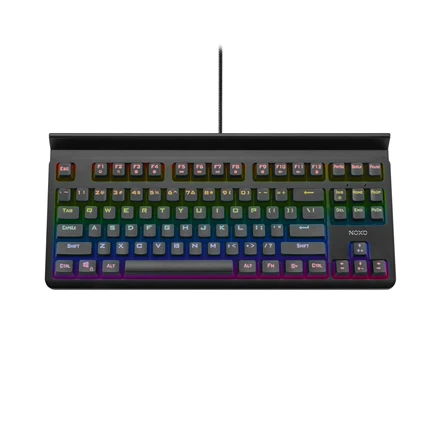 NOXO | Specter | Juodas | Klaviatūra žaidimams | su laidu | Mechaninė | EN/RU | 650 g | Mėlyna Switches
