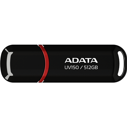 ADATA | USB atmintinė | UV150 | 512 GB | USB A tipo | Juodas