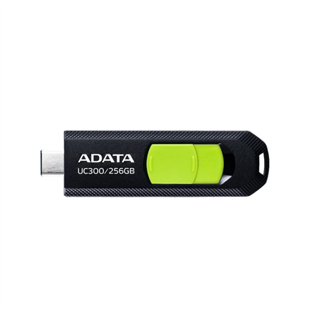 ADATA | FlashDrive | UC300 | 256 GB | USB 3.2 Gen 1 | Juodas/Žalias