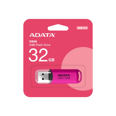 ADATA | USB Flash Drive | C906 | 32 GB | USB Type-A | Rožinė