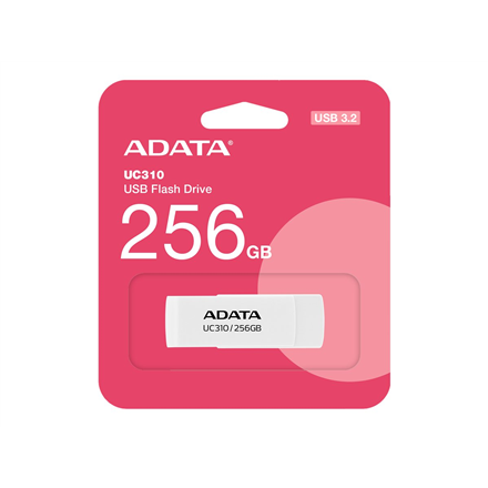 USB laikmena ADATA UC310, 256 GB, Baltos spalvos