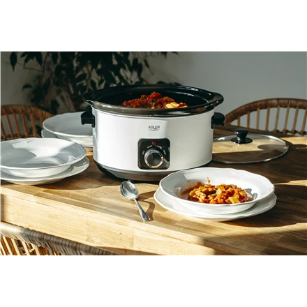 Adler | Lėta viryklė | AD 6413w | 290 W | 5,8 L | Programų skaičius 3 | Baltas