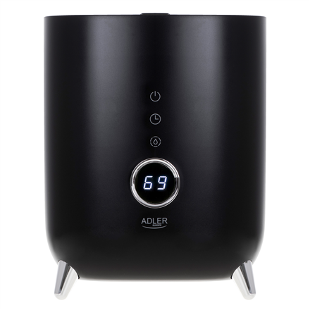 Adler | AD 7972 | Drėkintuvas | 23 W | Vanduo bako talpa 4 L | Tinka kambariams iki 35 m² | Ultragarsinis | Drėkinimo pajėgumas 150-300 ml/val | Juodas