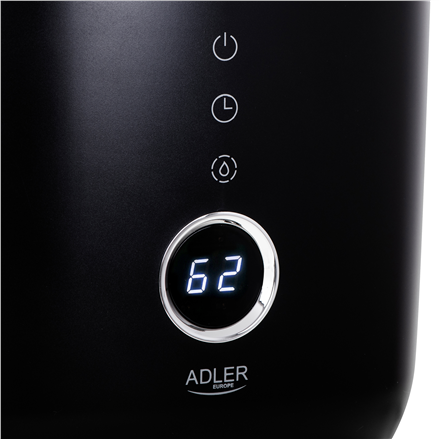 Adler | AD 7972 | Drėkintuvas | 23 W | Vanduo bako talpa 4 L | Tinka kambariams iki 35 m² | Ultragarsinis | Drėkinimo pajėgumas 150-300 ml/val | Juodas