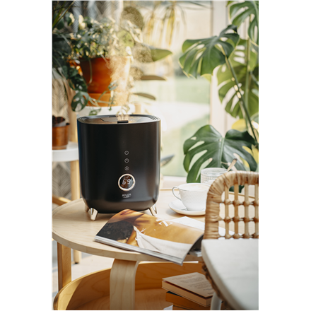 Adler | AD 7972 | Drėkintuvas | 23 W | Vanduo bako talpa 4 L | Tinka kambariams iki 35 m² | Ultragarsinis | Drėkinimo pajėgumas 150-300 ml/val | Juodas