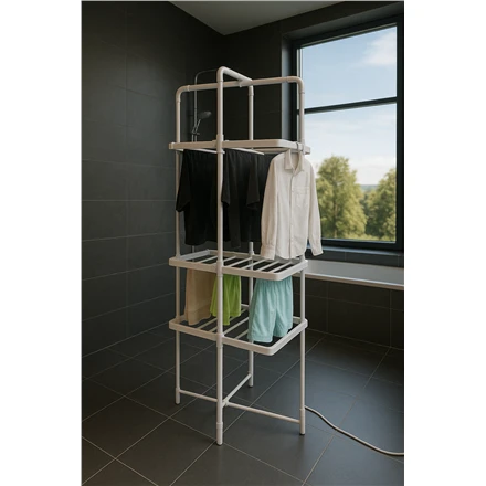 Adler | Foldable Electric Clothes Dryer | AD 7829 | 300 W | Sidabrinis/Baltas