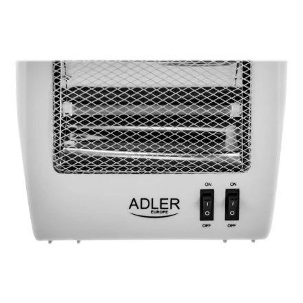 Adler | Šildytuvas | AD 7709 | Halogeninis šildytuvas | 800 W | Galios lygių skaičius 2 | Baltas
