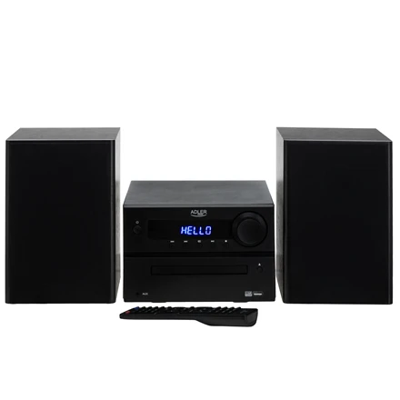 Muzikinis centras Camry Adler AD 1917 HI-FI bokštinė kolonėlė Bluetooth/ CD/ USB/ FM radijas Juoda