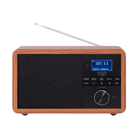 Radijo imtuvas Adler AD 1184 Radio DAB+ Bluetooth, Rudos/Juodos spalvos