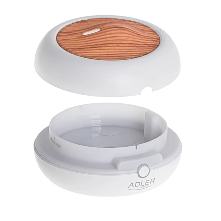 Drėkintuvas Adler | USB ultragarsinis aromato difuzorius 3in1 | AD 7969 | Ultragarsinis | Tinka kambariams iki 25 m² | Baltas