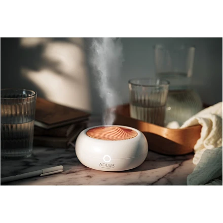 Drėkintuvas Adler | USB ultragarsinis aromato difuzorius 3in1 | AD 7969 | Ultragarsinis | Tinka kambariams iki 25 m² | Baltas