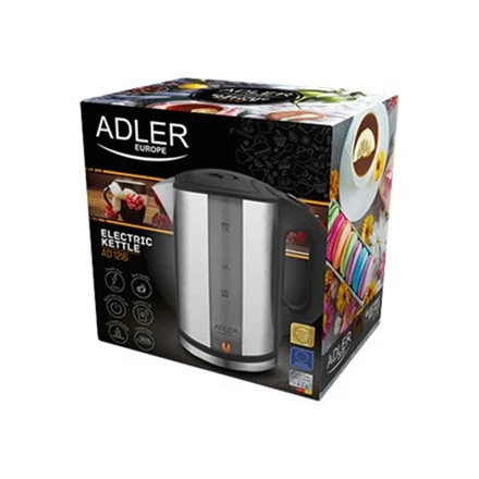 Adler | Virdulys | AD 1216 | Standard | 2000 W | 1.7 L | Nerūdijantis plienas | 360° rotational base