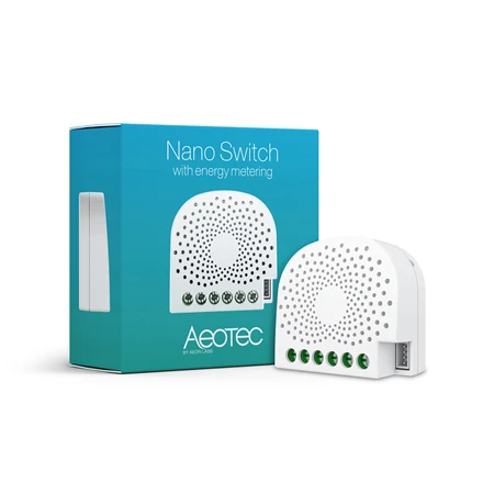 AEOTEC nano jungiklis su galios matavimo prietaisu ZW116 Z-Wave Plus