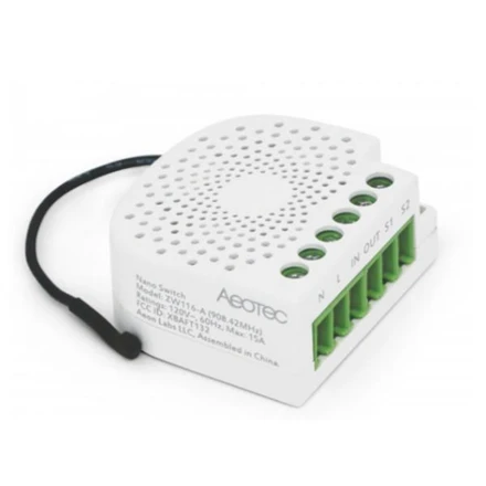 AEOTEC nano jungiklis su galios matavimo prietaisu ZW116 Z-Wave Plus