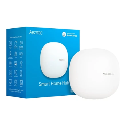 Aeotec išmaniųjų namų šakotukas – veikia kaip „SmartThings“ šakotukas, ES, Z-Wave, Zigbee 3.0, WiFi | AEOTEC | Išmaniųjų namų šakotukas | GP-AEOHUBV3EU | Z-Wave, Zigbee 3.0, WiFi