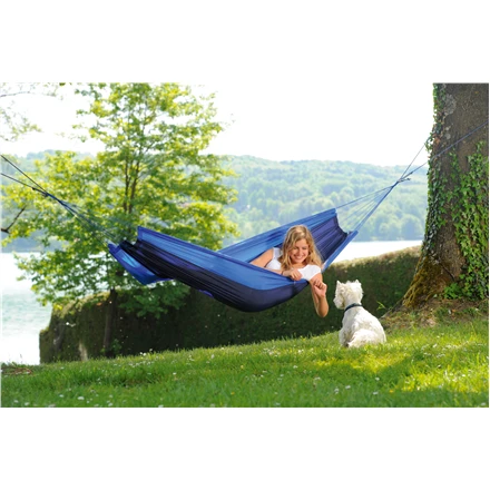Amazonas Silk Traveller ocean (mėlynas-mėlynas) Travel Hamakas, 220x140 cm, 150 kg