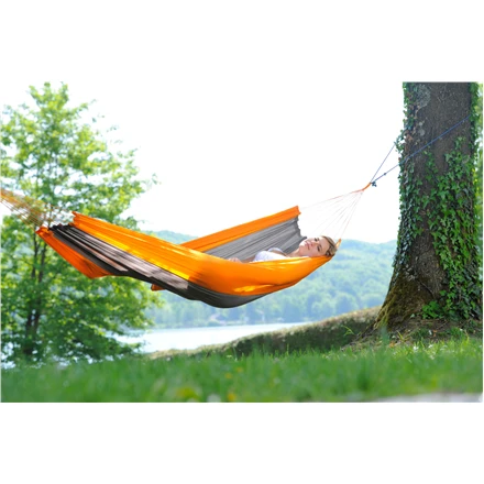 Amazonas Silk Traveller techno (oranžinis-pilkas) Travel Hamakas, 220x140 cm, 150 kg