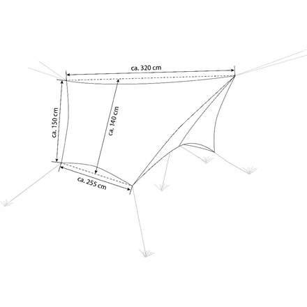 Amazonas Wing Tarp 320x140 cm