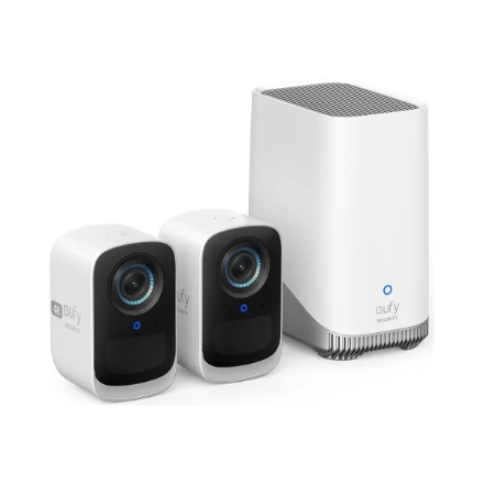 „Anker Eufy“ | Apsaugos kamera, 2+1 rinkinys | eufyCam 3C | F/1.4 | IP65 | „MicroSD“