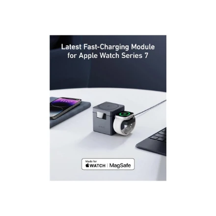 Anker Magnetic Wireless 3-in-1 kubas su MagSafe (15W) | Y1811G11
