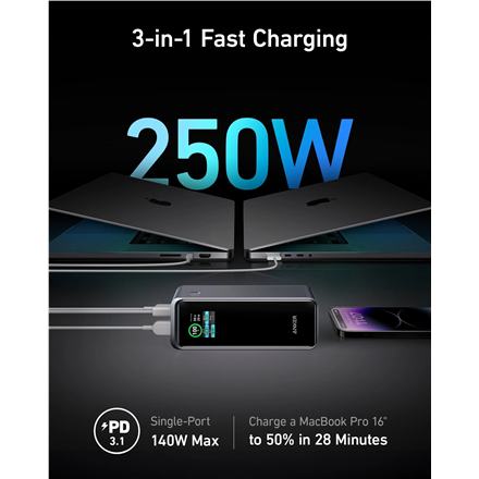 "Anker" maitinimo blokas Anker 737 Prime 250W PD 27650 mAh