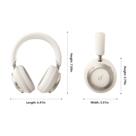 Ausinės Anker Soundcore Space One Pro, Baltos spalvos